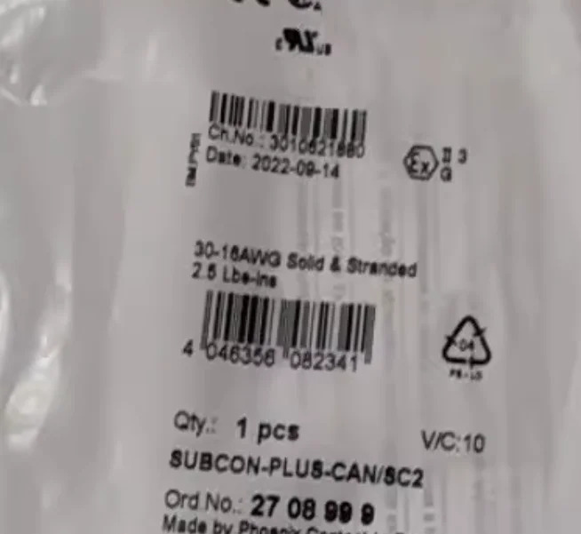 2708999 XS630B1MAL2 7155 -6AU01-0BNO QLE2562 M12ML-PSC30A-S04G-W A5E00430116