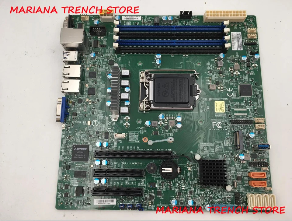 Supermicro 단일 소켓 마더보드X11SCL-F 8 세대 9 코어 i3 Xeon E-2100 2200 프로세서 DDR4 듀얼 GbE LAN LGA1151