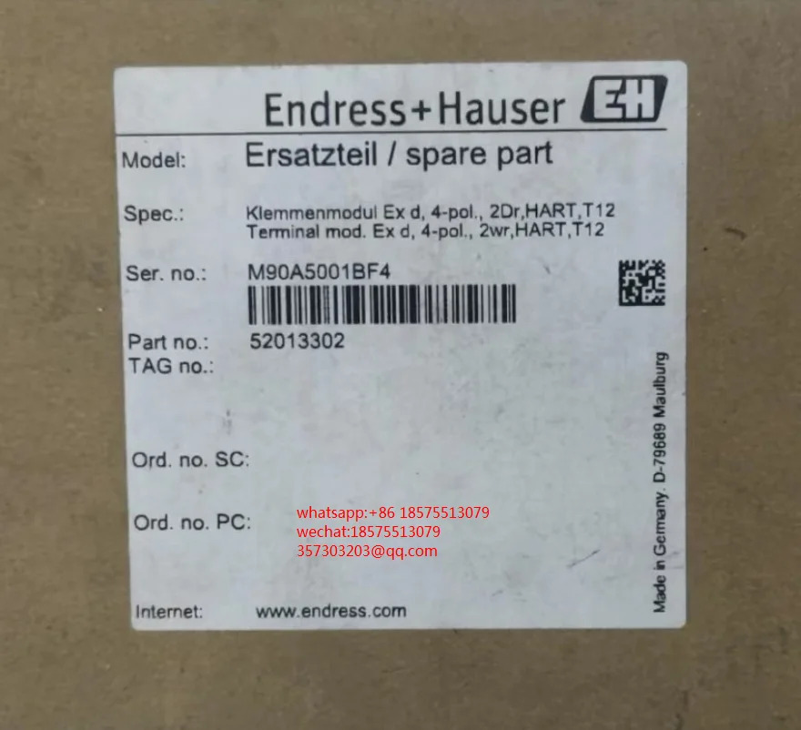 ENDRESS HAUSER 52013302 터미널 모듈 1 피스 신