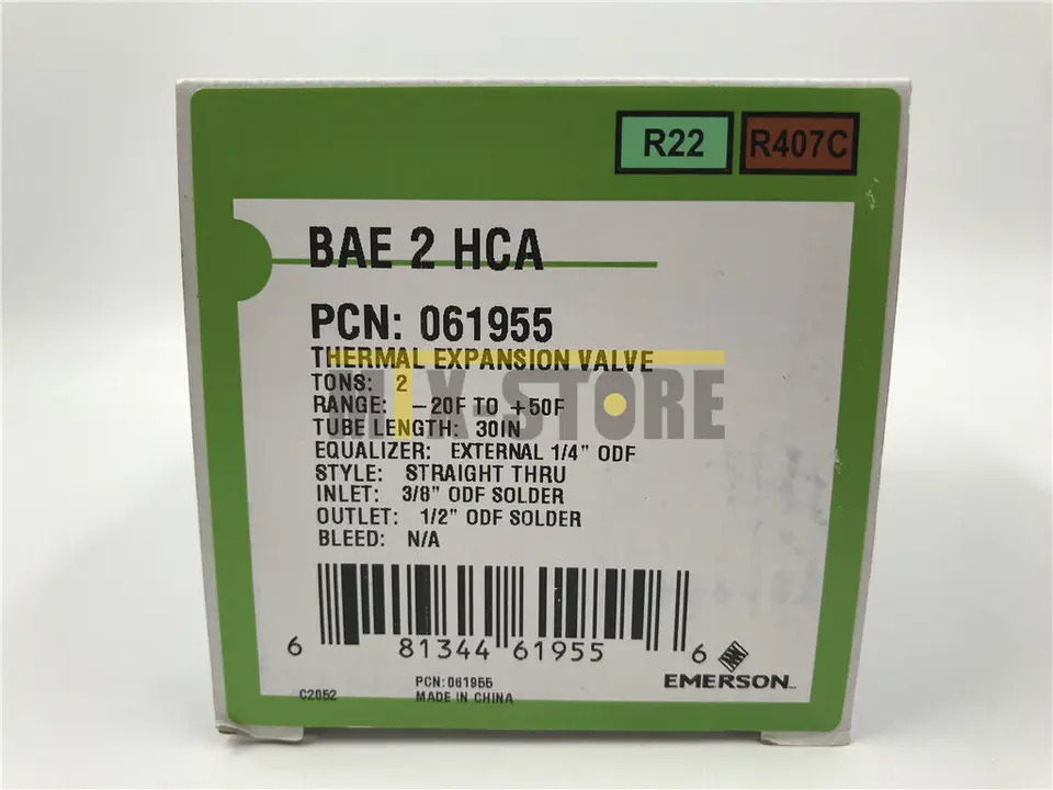 ONES EMERSON 밸브 BAE 2 HCA BAE2HCA신