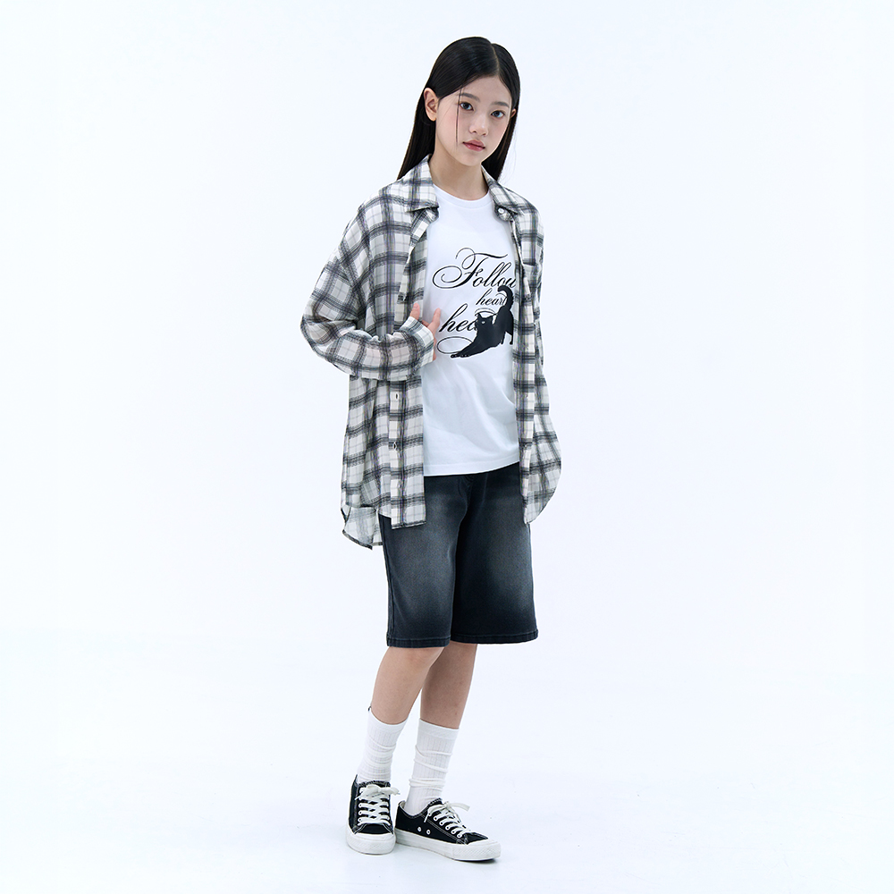더데이걸 캐릭터 박시핏 티셔츠 TGRA26518 이미지 6