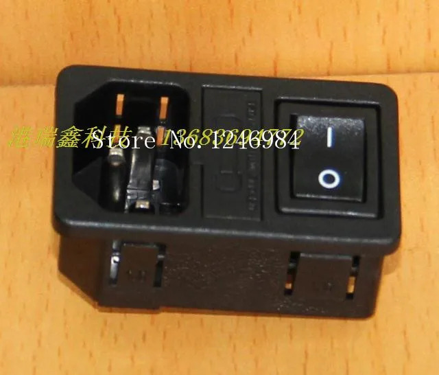 RLEIL AC 전원 콘센트 블랙 트리플 스위치 보험 1.0mm 1.5mm 2.0mm 잭 RL10-1F 레드 그린 블루 옐로우 -- 50p