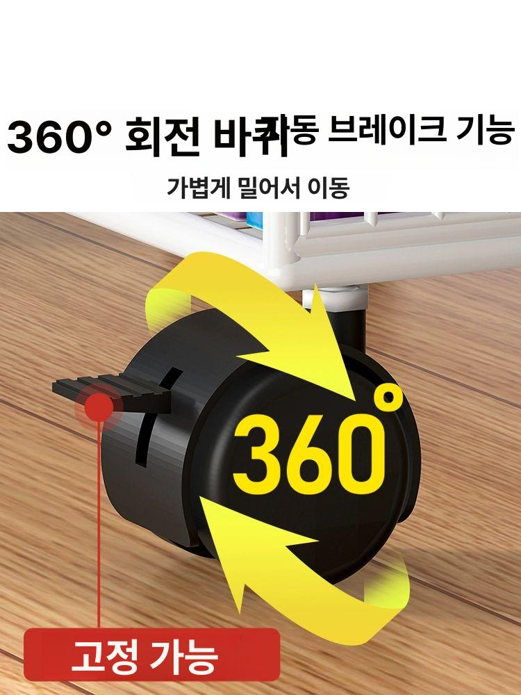 이동식 북카트 문서 보관함 책장 수납 정리 사무실 바퀴 트레이 - 상세 이미지 5