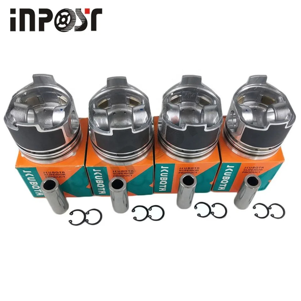 INPOST V1505 V1505D V1505T 오버홀 재건 키트 Kubota 엔진 B3200HSD B3300S 트랙터 전체 켓 세트 피스톤