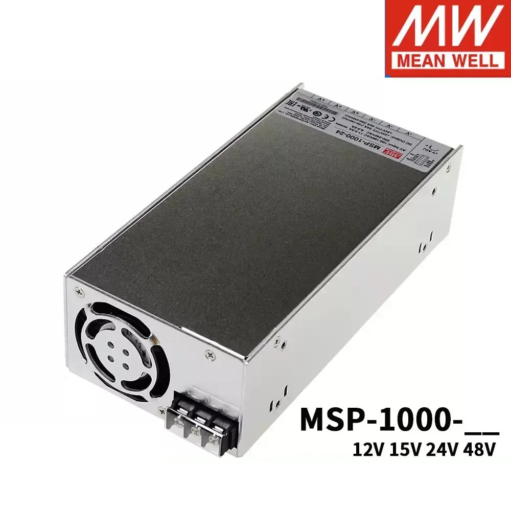 MEAN WELL MSP-1000 MSP-1000-12 MSP-1000-15 MSP-1000-24 MSP-1000-48 저누설 전류 PFC 원격 제어 공급 장치