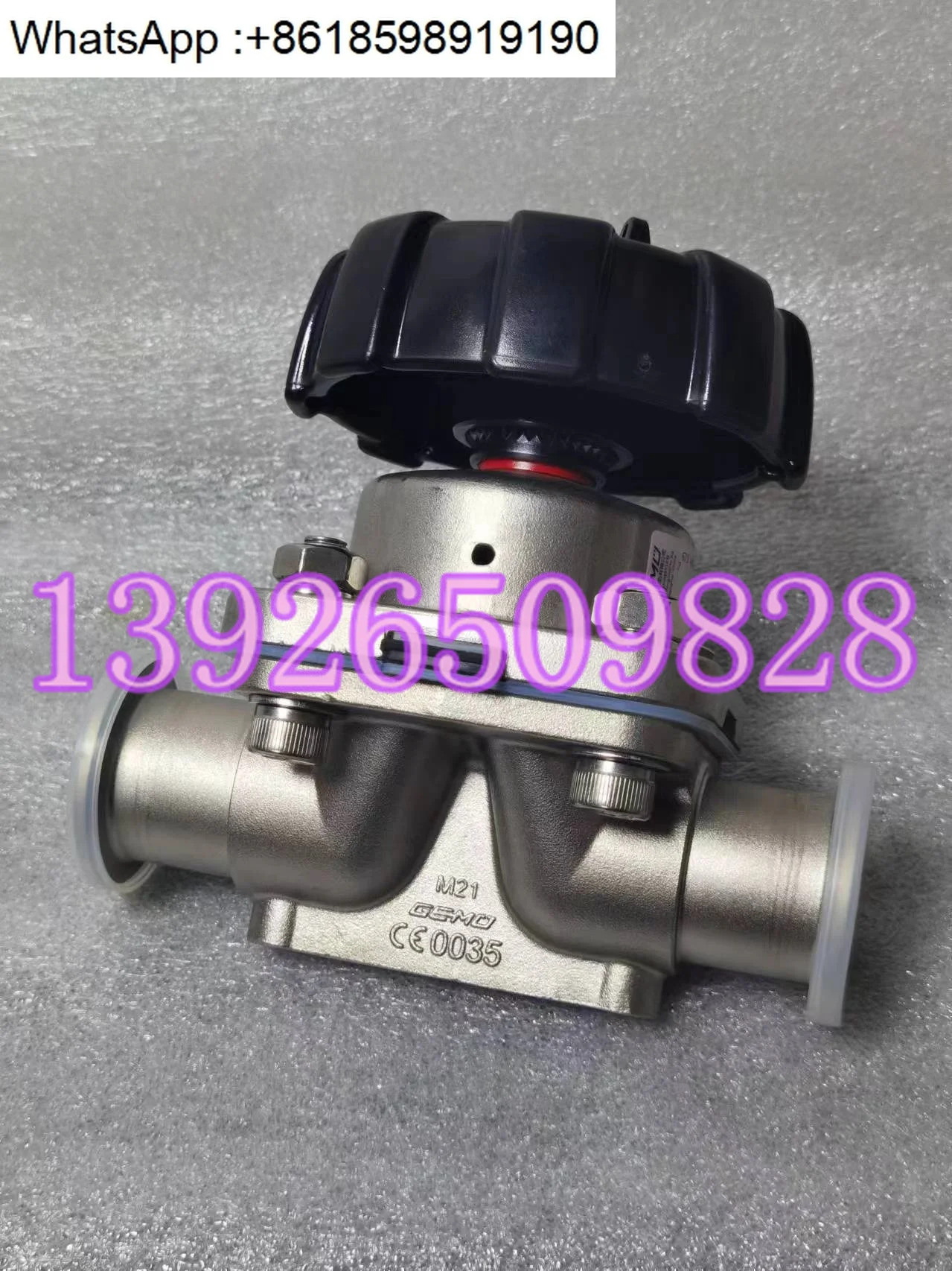 독일 GEMU 673 40D88C35M03TS 1507 수동 다이어프램 밸브