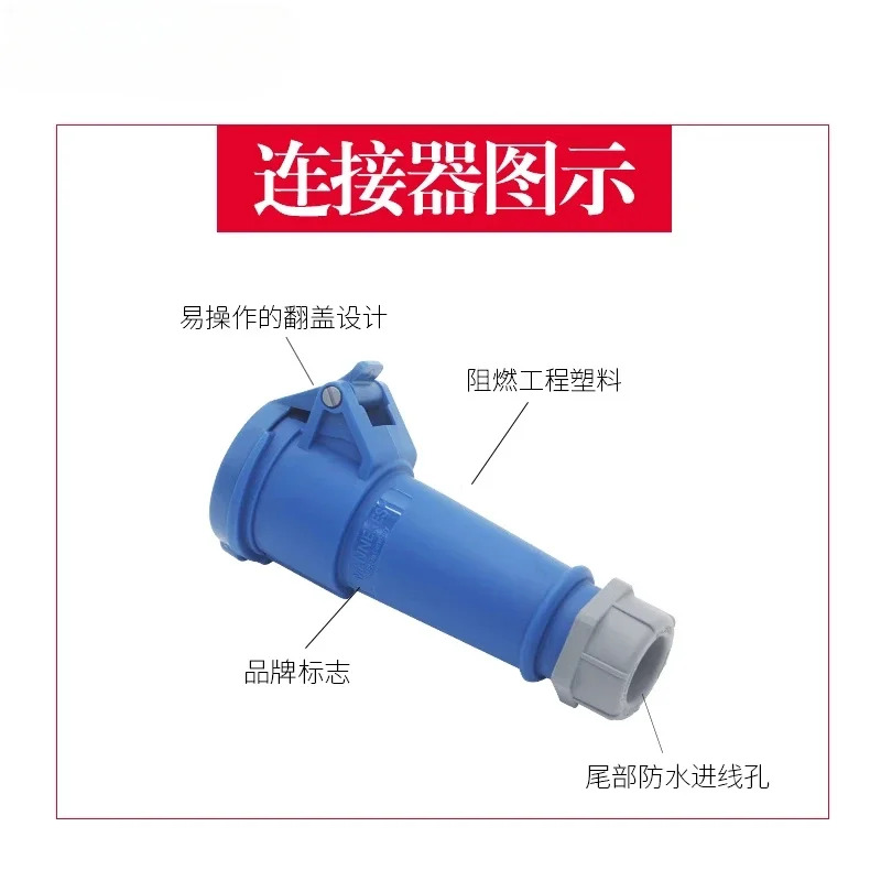 TYP510 단상 산업소켓 커넥터 TYP522 독일
