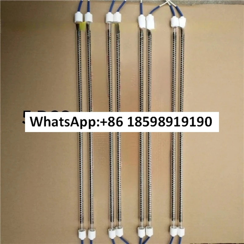 10PCS 탄소 섬유 적외선 석영 램프 페인트 룸 난방 요소 원적외선 히터 튜브 액세서리