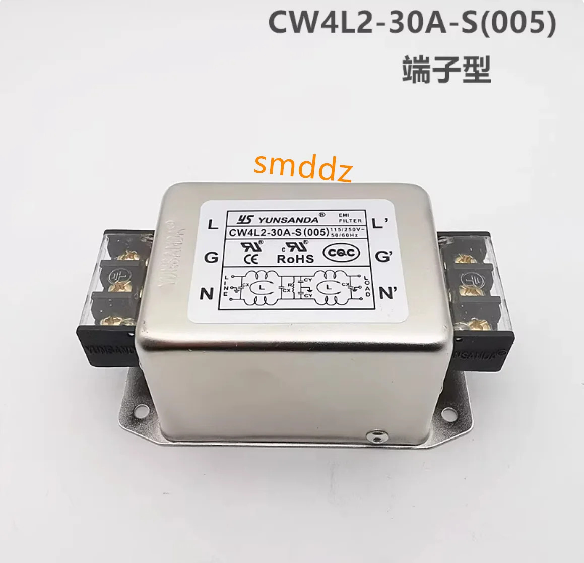 터미널형 필터 CW4L2-10A-S005 10A CW4L2-20A-S005 20A CW4L2-30A-S005 30A CW4L2-10A-S004