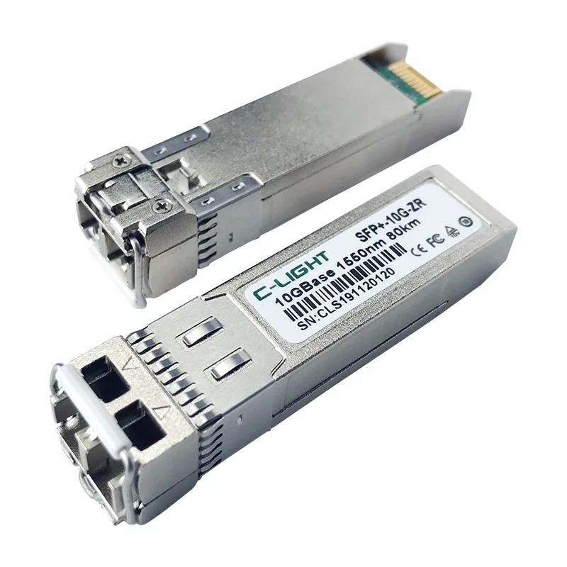 C-LIGHT SFP10G-ZR 호환 ZyXEL SFP-10-ZR 10GBASE SFP  1550nm 80km DOM 네트워크 광 트랜시버 모듈