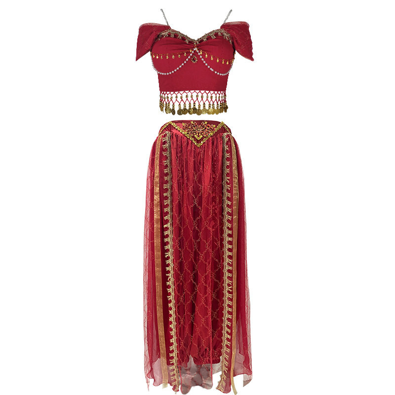 벨리댄스복 라인댄스 의상 세트 밸리 스커트 대회 - 상세 이미지 5