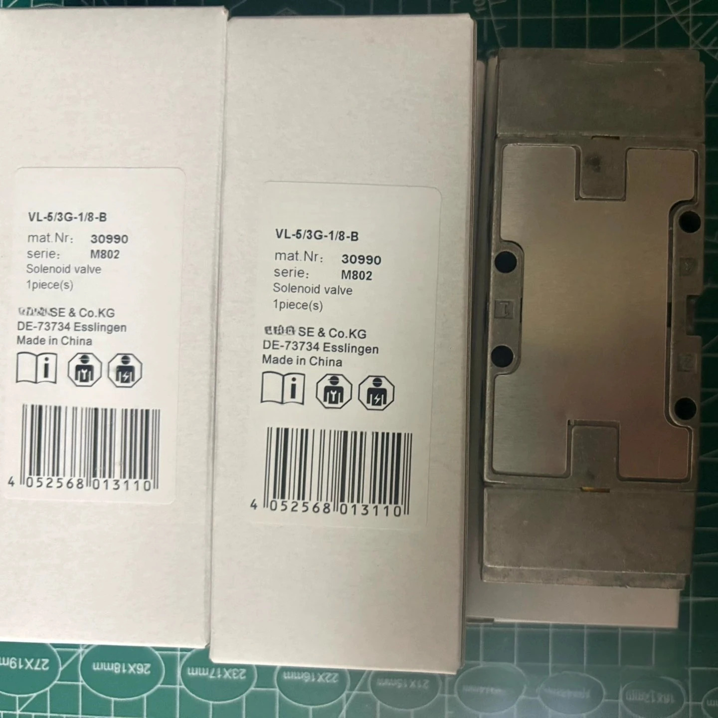 솔레노이드 밸브 J-5-1/8-B-EX 536043 VL-5/3G-1/8-B 30990 VL-5/3E-1/8-B 31309 VL-5/3B-1/8-B 31310 VL-5-1/4-B