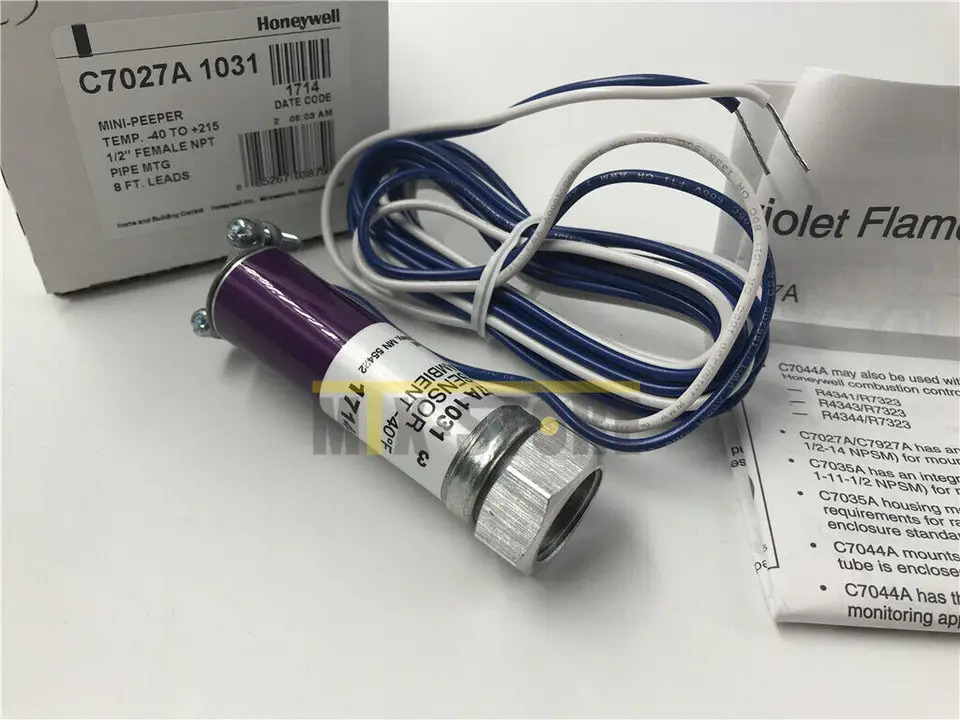 Honeywell 미니 엿보기 자외선 화염 감지기 C7027A 1031