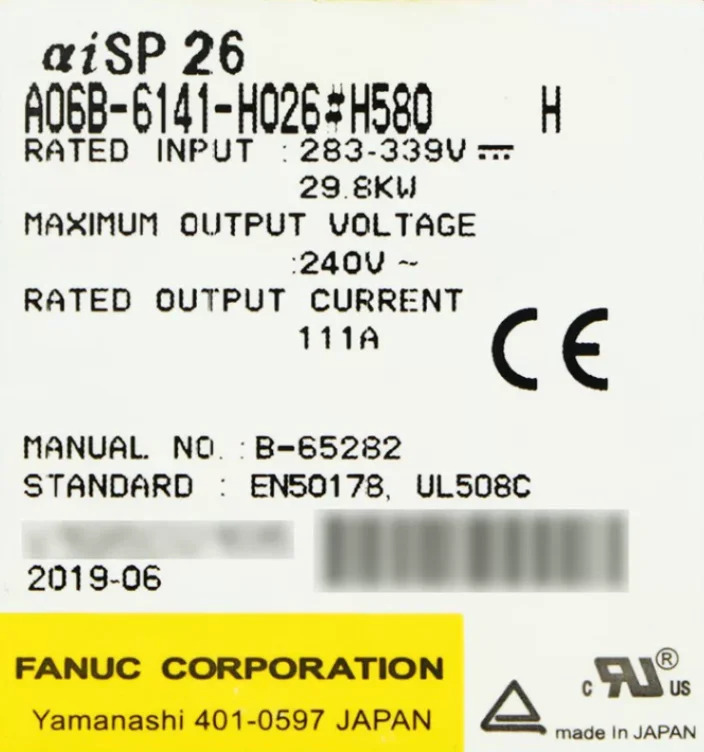 A06B-6141-H026 리퍼 서보 드라이브 A06B 6141 H026