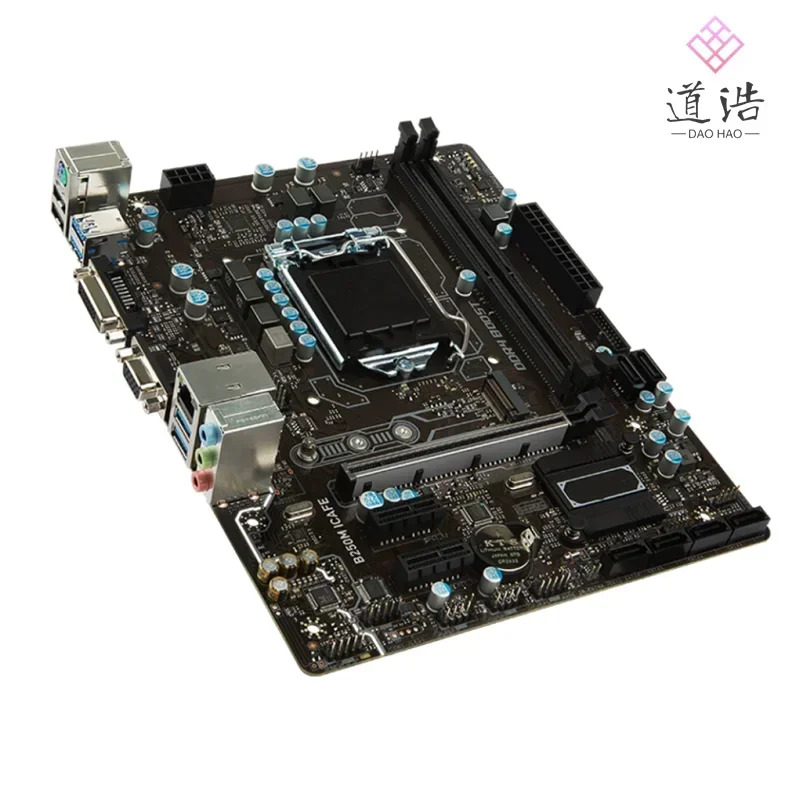 B250M ICAFE 마더보드32GB M.2 LGA 1151 DDR4 마이크로 B250 메인보드 완전 작동 리퍼