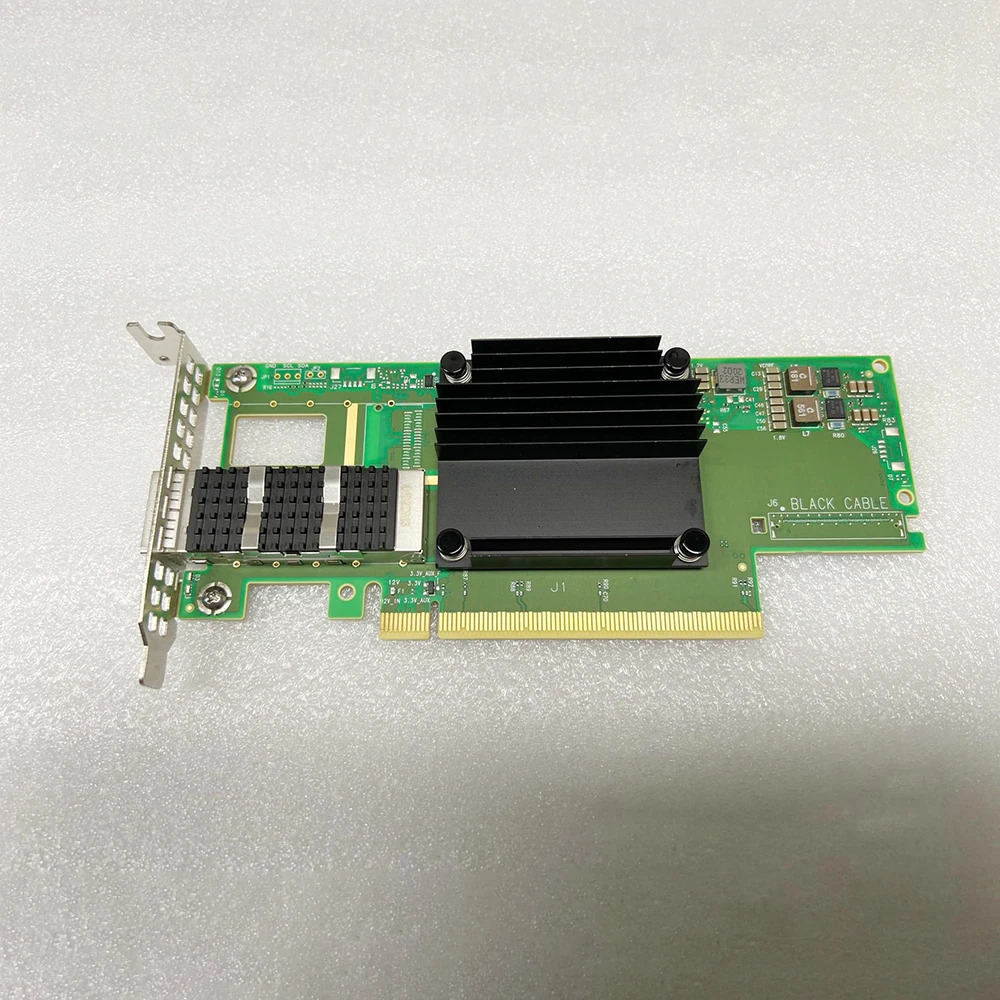 Mellanox CX653105ADELL 07TKND 100G 기가비트 듀얼 포트 네트워크 카드 ConnectX-6