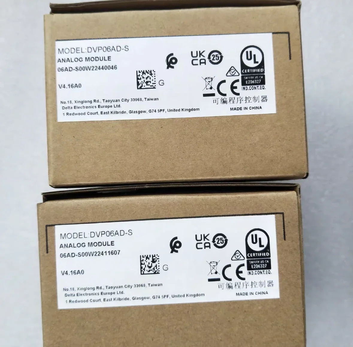 PLC 모듈 DVP06AD-S