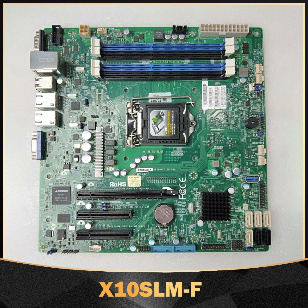 마더보드 E3-1200 v3/v4 대 Supermicro X10SLM-F코어 i3 LGA1150 DDR3 4 USB 3.0헤더를 통A 21 1개