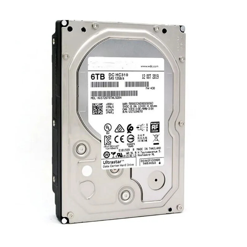 WD HC310 HUS726T6TAL5204 6T 3.5인치 7.2K SAS 12GB 엔터프라이즈 하드 용