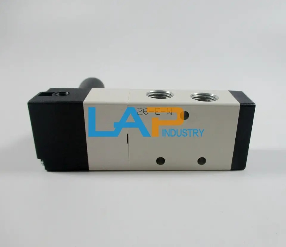 AirTAC 4HA230C-08 수동 밸브 3위치 5방향 레버 0 0.8MPa신