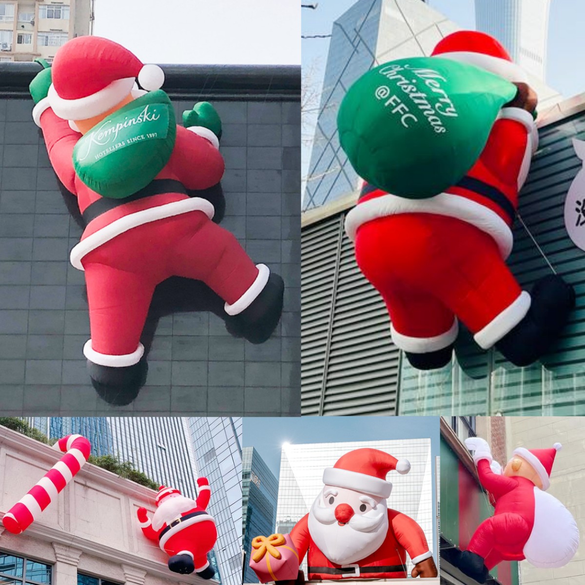 크리스마스 산타 대형풍선 벽장식 카페 포토존 파티 인테리어 데코레이션 - 상세 이미지 2