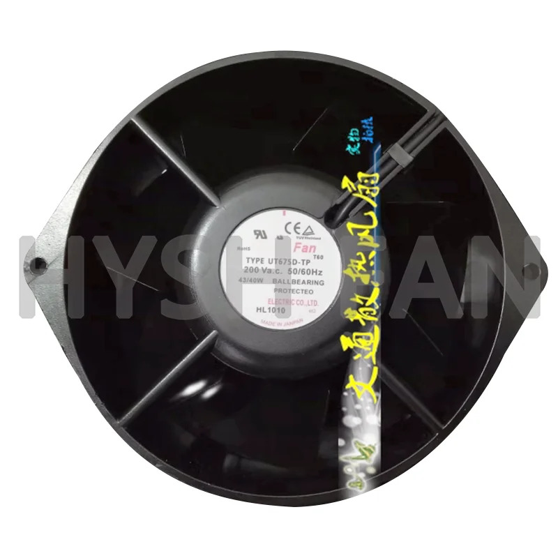 UT675D-TP 타입 냉각팬 17255 200VAC 43 W 40W