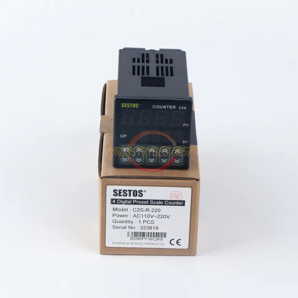 SESTOS C2S-R-220 AC100-240V 4 자리 프리셋 값 카운터신