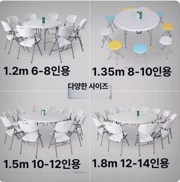 간이 야외테이블 카페 테라스 행사 폴딩테이블 캠핑 포장마차테이블 야외용테이블 - 상세 이미지 4