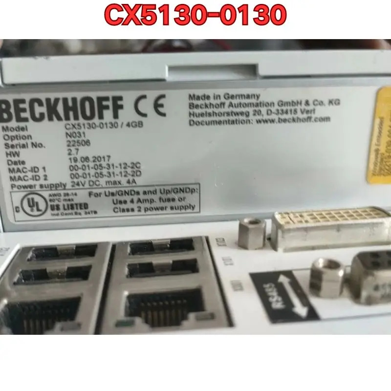 리퍼 PLC 모듈 CX5130-0130 기능 정상