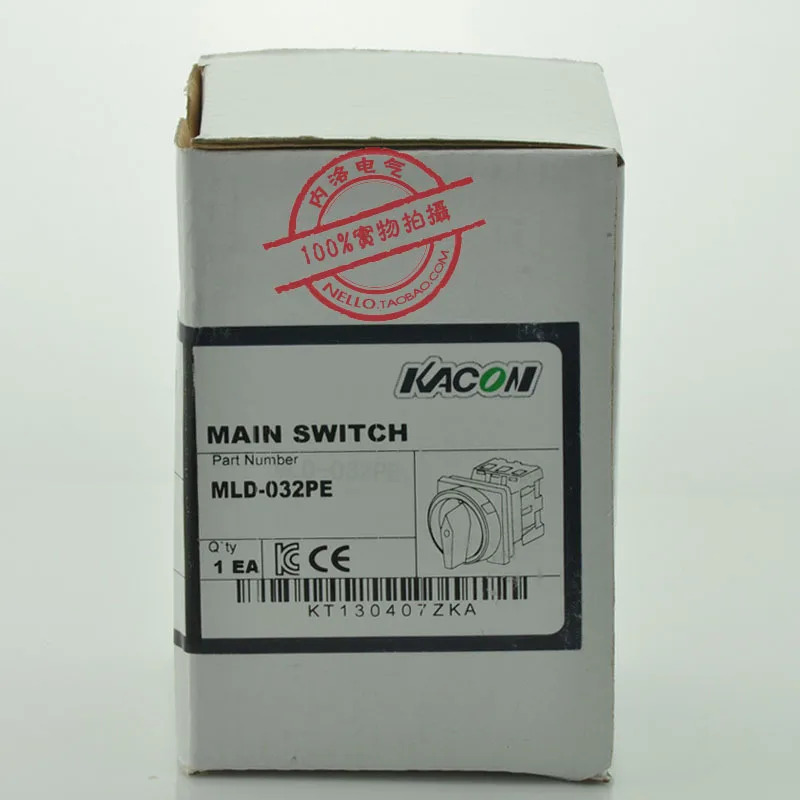 KACON 마스터 스위치 MLD-032PE MLD-020PE MLD-040PE MLD-063PE MLD-80PE MLD-100PE 패널 마운트 멀티 자물쇠 핸들 3P -