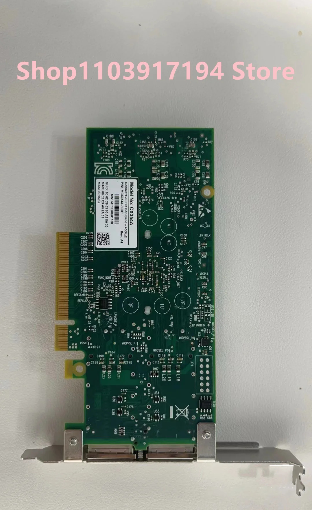 Mellanox MCX354A-FCBT connectX-3 FDR IB 네트워크 CX354A 56G 40G
