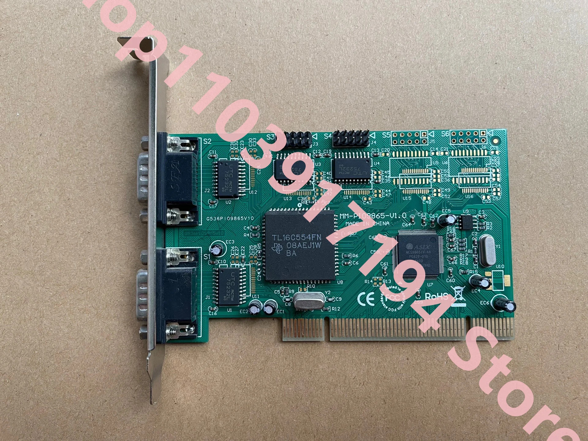 로크레스트 MM-PI09865-V1.0 6 웨이 PCI-직렬 포트 카드