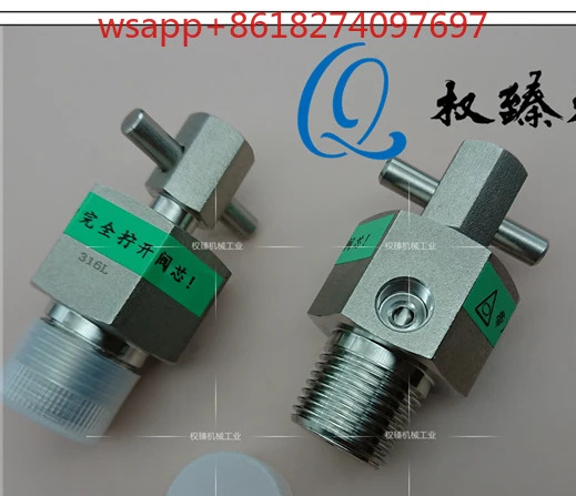 스테인리스강 수동 배수 밸브 배기 벤트 4 포인트 R PT ZG1/2 316L