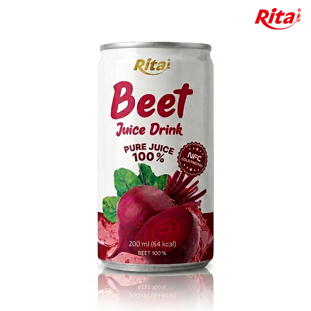 리타주스 100% 레드비트즙 착즙원액 주스 200ml x 30캔 이미지 1