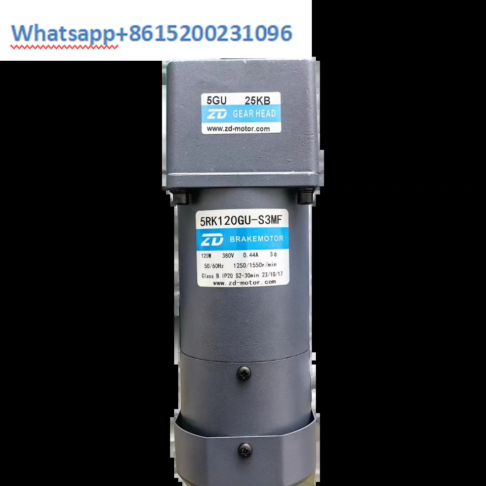 전기 정속 브레이크 감속 모터 3상380V 5RK120GU-SF 5GU25KB 120W
