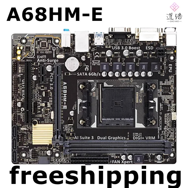 A68HM-E 마더보드32GB PCI-E3.0 DVI DDR3 마이크로 메인보드 완전 작동 리퍼