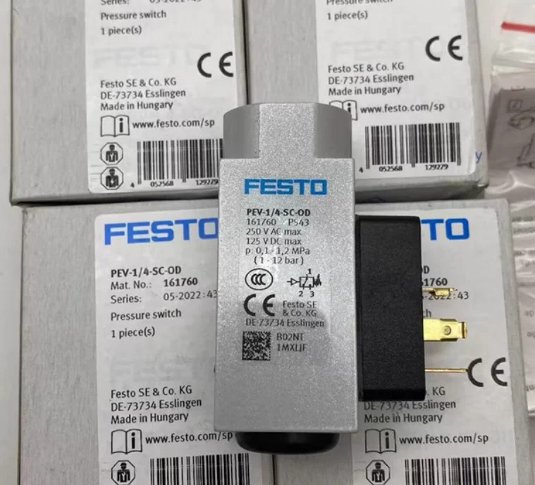 FESTO 신 10773-PEV-1/4-B 175250-PEV-1/4-B-OD 192488-PEV-1/4-B-M12 161760-PEV-1/4-SC-OD 150261-VPEV-1