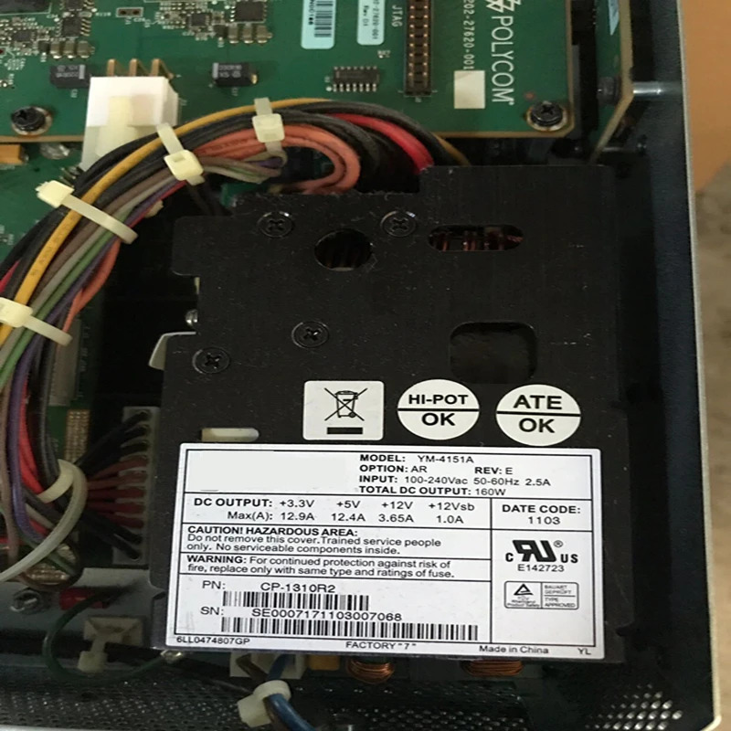 3Y 폴리콤PSU HDX6000 HDX9000 HDX4000 160W 전원공급장치 YM-4151A 신