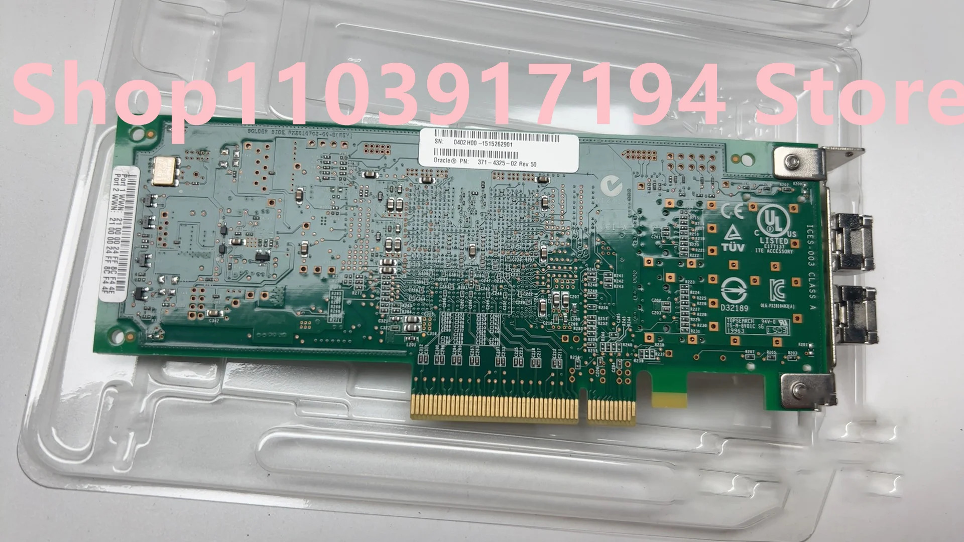 QLE2562-SUN 2 포트 광섬유 HBA 채널 카드 SUN 371-4325-02 240-7124-01 8G