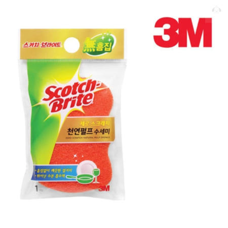 정그리공구 3M 제로 스크래치 수세미 1개 스폰지수세미