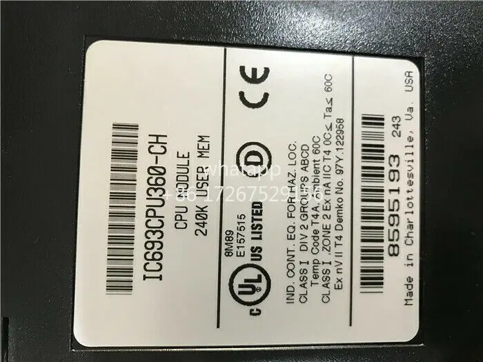 GE CPU 모듈리퍼되는 IC693CPU360-CH