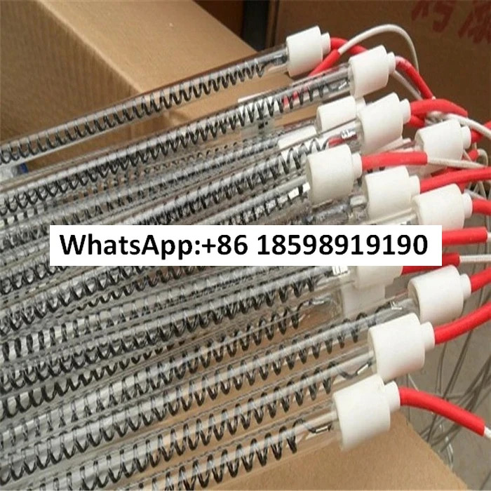 10PCS 탄소 섬유 적외선 석영 램프 페인트 룸 난방 요소 원적외선 히터 튜브 액세서리