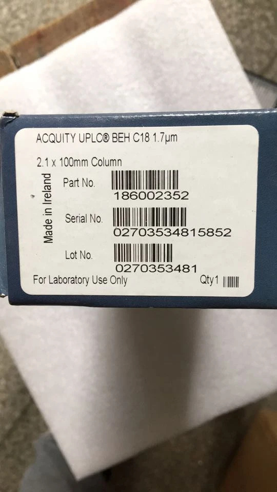 For Waters Column 186002352 UPLC BEH C18 2.1 x 100 1.7um