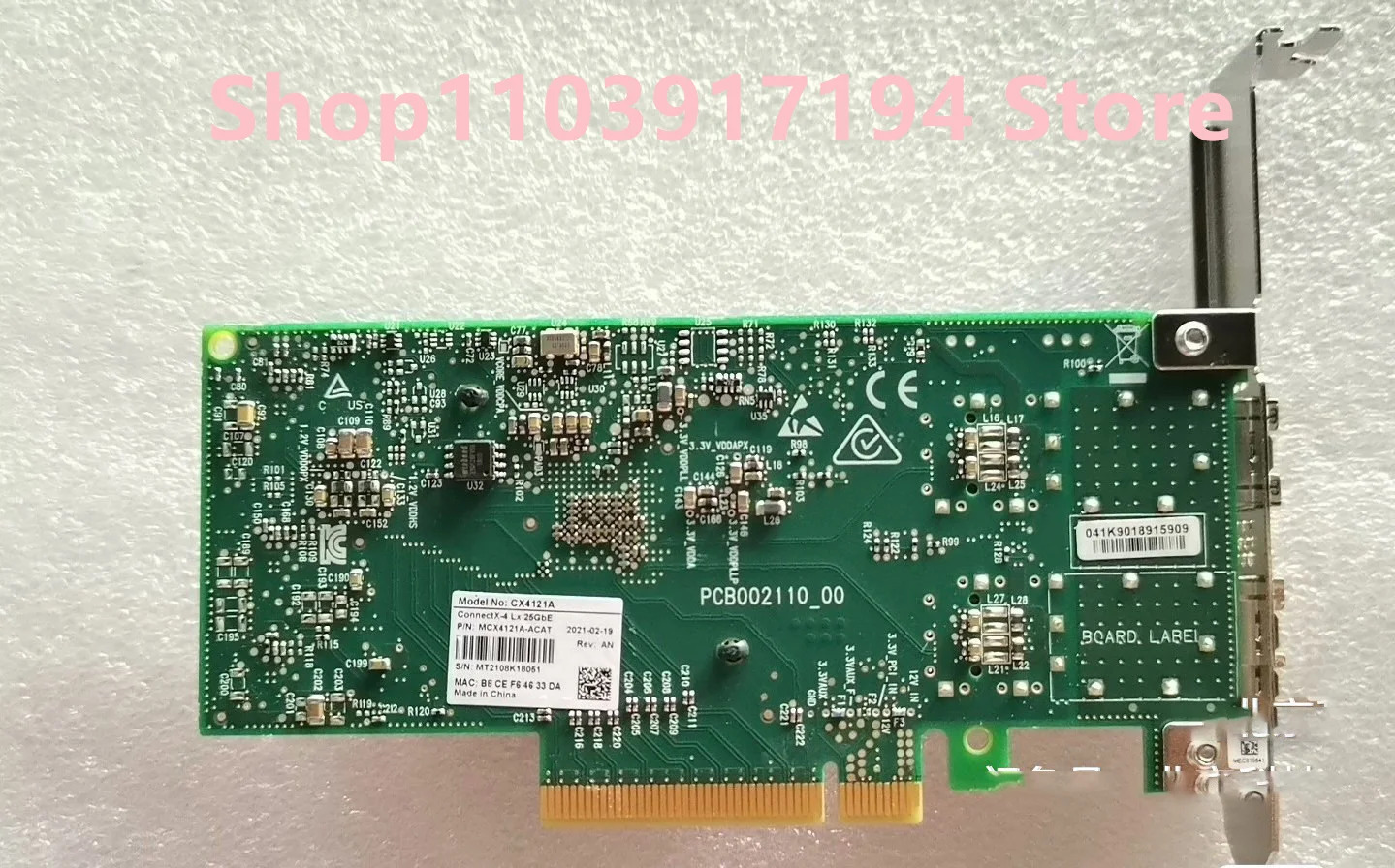 Mellanox MCX4121A-ACAT 25G 네트워크 카드 ConnectX-4L CX4121A PCI-E