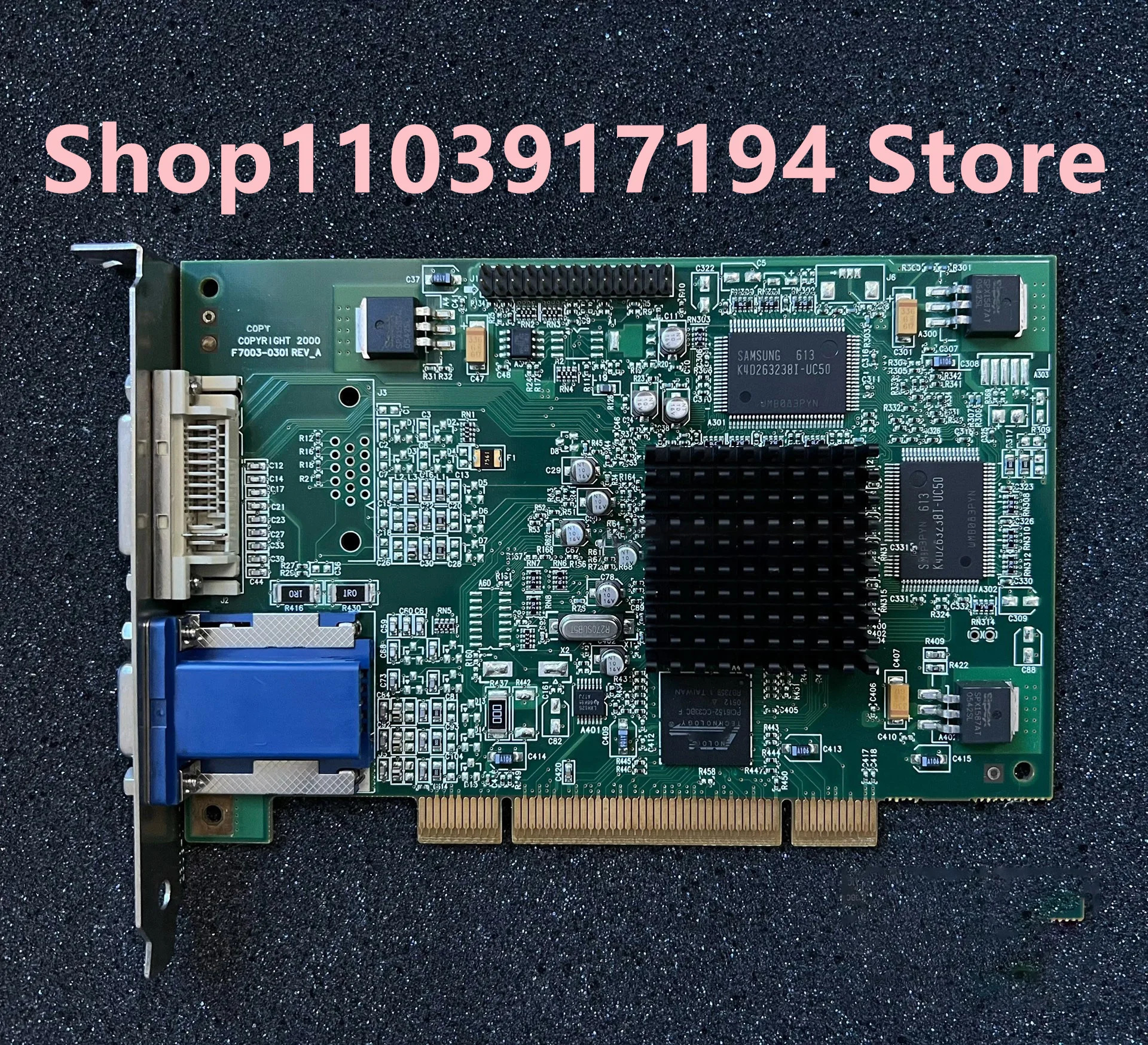 VGA-DVI 미니 컴퓨터 그래픽 카드 IBM 03N5855 1980 PCI 어댑터