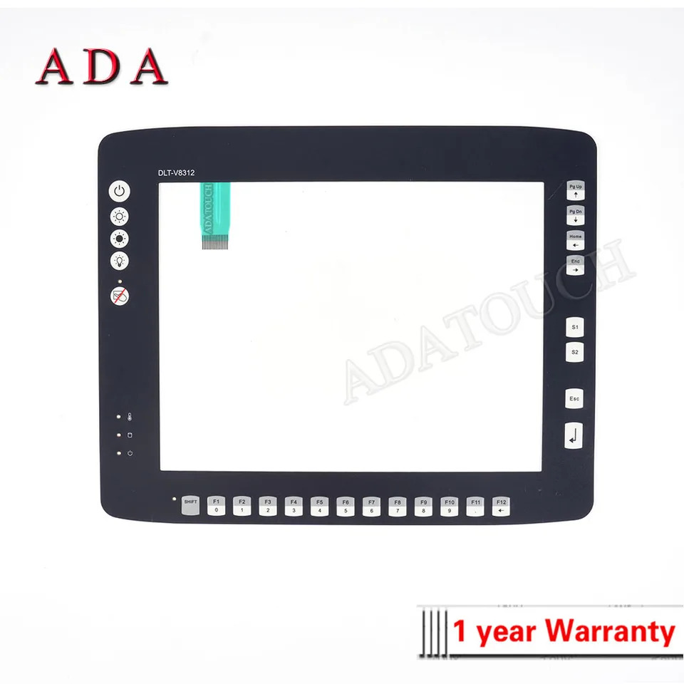 ADVANTECH DLT-V8312 터치 스크린 패널 유리 디지타이저 DLOG 멤브레키패드 포함