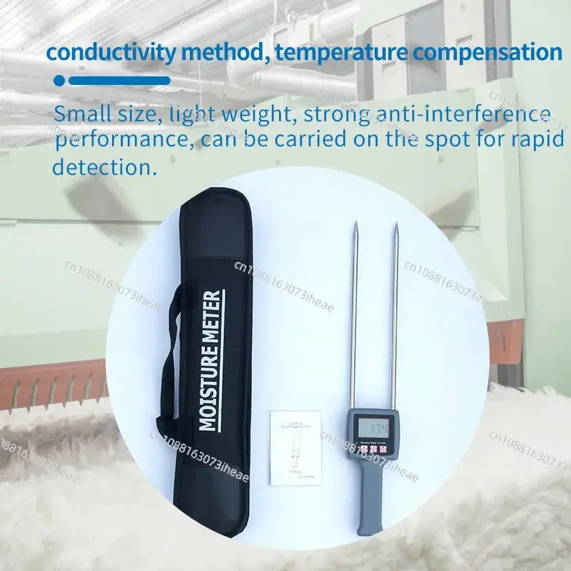 280mm 프로브 센서를 리퍼종목화 베일 수분 함량 리퍼DC-TK100C 목화 측정기
