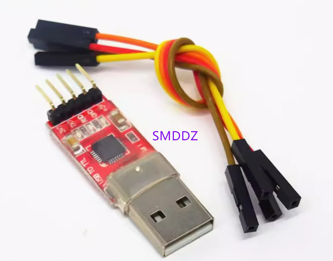 10pcs / CP2102 모듈 USB-직렬 UART STC 다운로더5개 케이블 포함