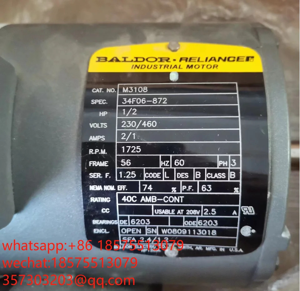 BALDOR 모터M3108 34F06-872