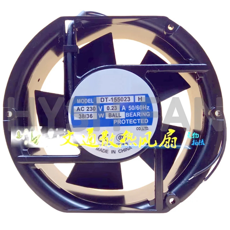DT-155023H 알루미늄프레임 AC 냉각팬 AC230V 0.23A 38 W 36W